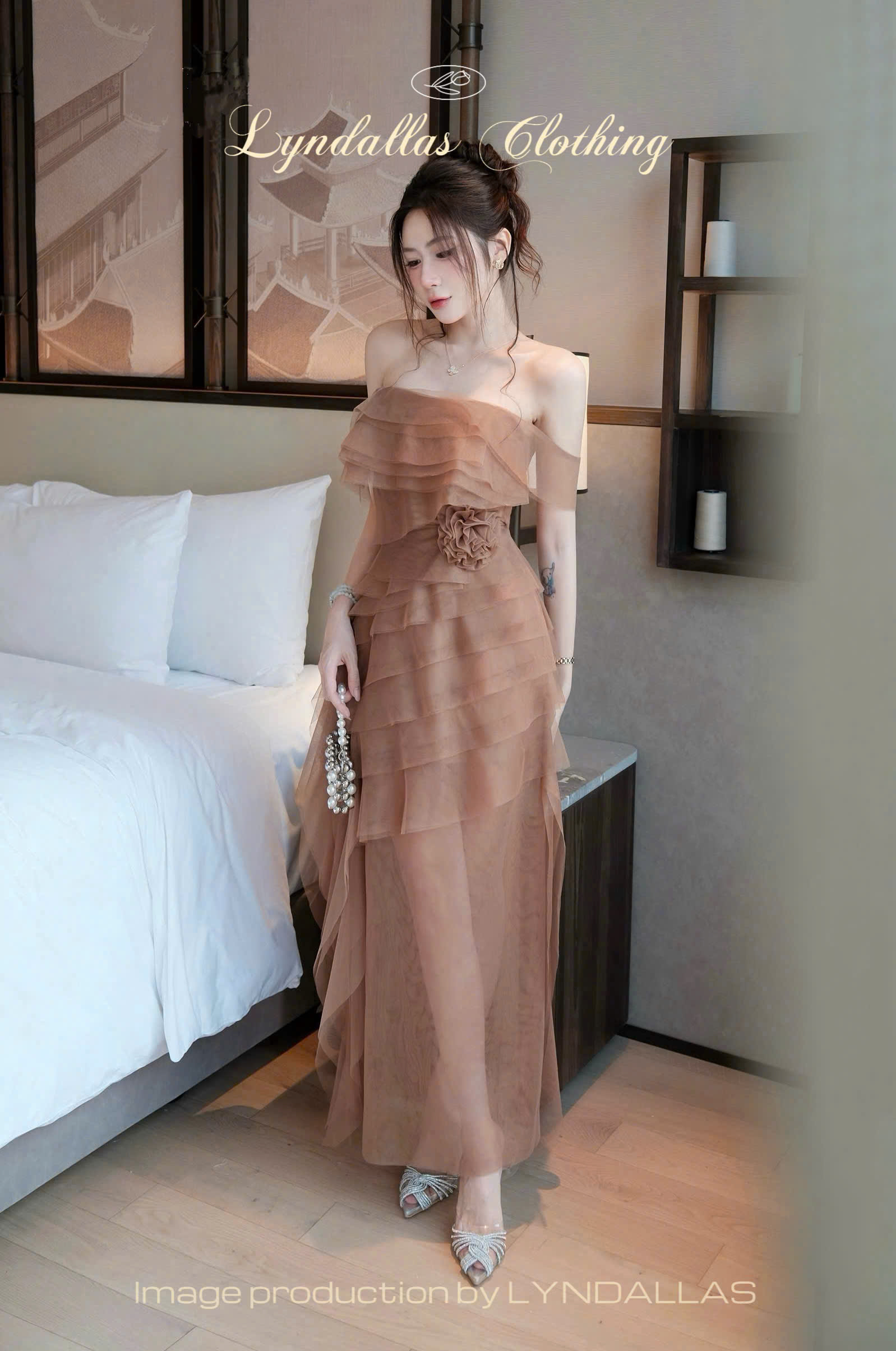 Đầm Tiệc Nude TN0322
