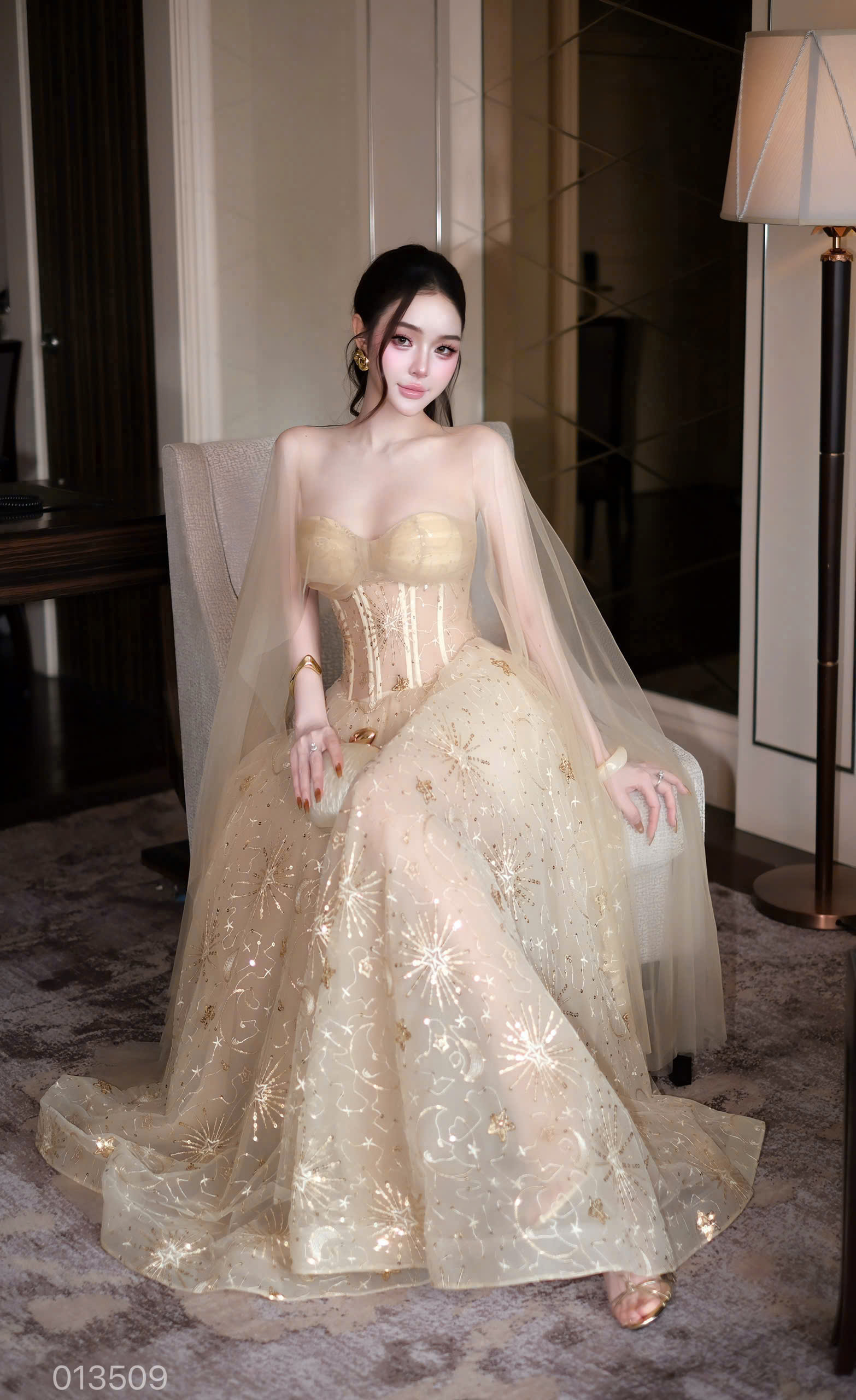 Đầm Tiệc Nude TN0324